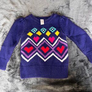 Old navy purple knit sweater 18-24 months